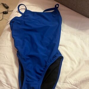Classic One-Piece Swimsuit in Royal Blue